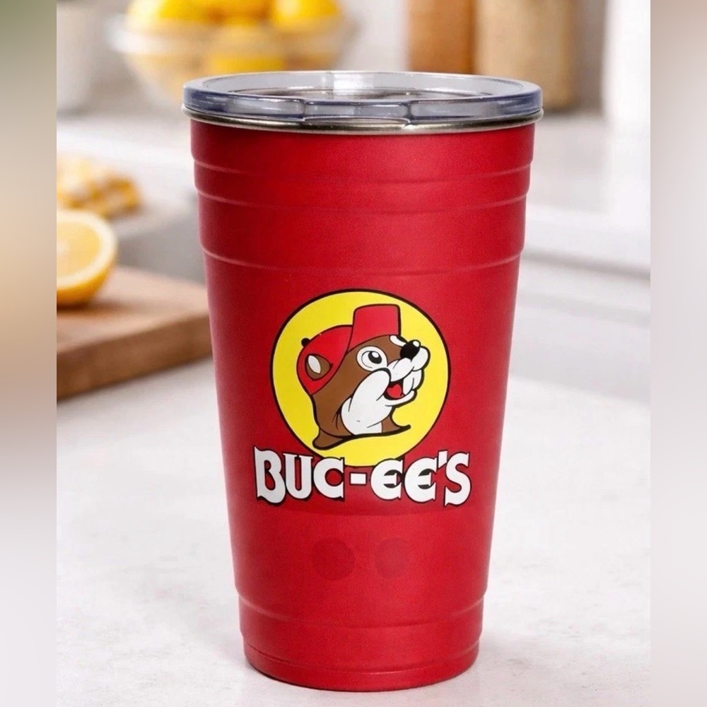 Buc-ee's Red Stainless Steel Tumbler Double Wall Vacuum Insulated, 20 oz Yukon